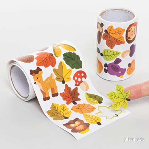 Baker Ross FE631 Höstklistermärkesrullar, Klistermärken Barn, Paket med 600, Idealiska för Barns Konst och Hantverksprojekt, Bra Korttillverkning Scrapbooking 5051174121218 Baker Ross FE631 Höstklistermärkesrullar, Klistermärken Barn, Paket med 600, Idealiska för Barns Konst och Hantverksprojekt, Bra Korttillverkning Scrapbooking 5051174121218