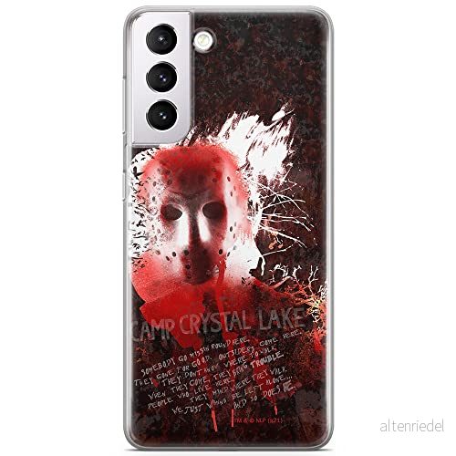 ERT GROUP mobiltelefonfodral för Samsung S21 PLUS originalt och officiellt licensierat Horror mönster Friday the 13th 016 anpassad till formen på mobiltelefonen, fodral tillverkad av TPU plast 5905511117788