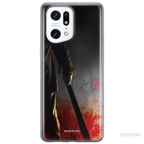ERT GROUP mobiltelefonfodral för Oppo FIND X5 PRO originalt och officiellt licensierat Horror mönster Friday the 13th 012 anpassad till formen på mobiltelefonen, fodral tillverkad av TPU plast 5905511415549