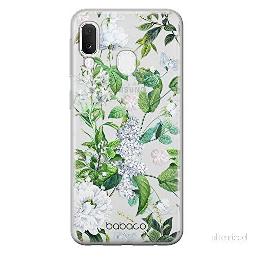 ERT GROUP mobiltelefonfodral för Samsung A20e originalt och officiellt licensierat Babaco mönster Flowers 038 optimalt anpassad till formen på mobiltelefonen, gedeeltelijk transparant 5905131301307