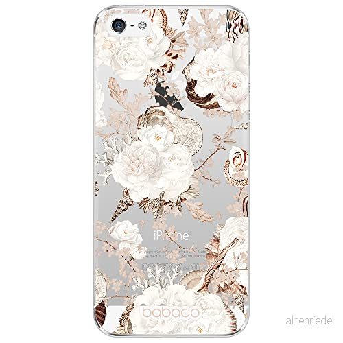 ERT GROUP mobiltelefonfodral för Iphone 5/5S/SE originalt och officiellt licensierat Babaco mönster Flowers 044 optimalt anpassad till formen på mobiltelefonen, gedeeltelijk transparant 5905131324016