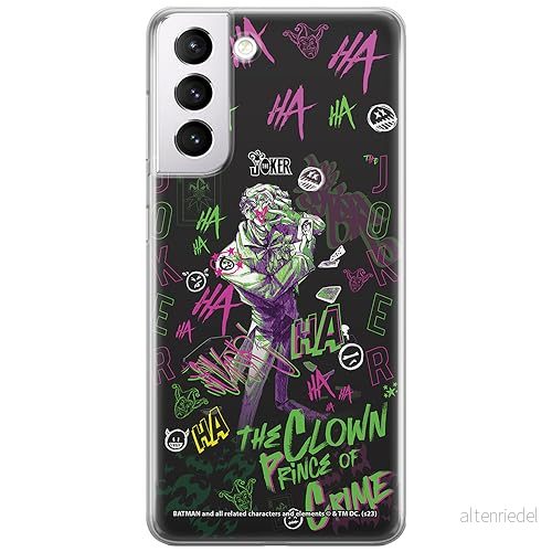 ERT GROUP mobiltelefonfodral för Samsung S21 originalt och officiellt licensierat DC mönster Joker 027 optimalt anpassad till formen på mobiltelefonen, fodral tillverkad av TPU plast 5905795052591