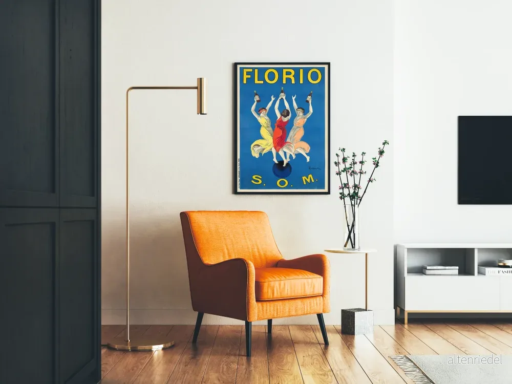 Vintageposter Florio S.O.M. - Elegant och färgstark väggdekoration - Bild 2