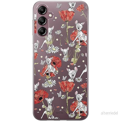 ERT GROUP mobiltelefonfodral för Samsung A14 4G/5G originalt och officiellt licensierat Disney mönster Bambi 001 optimalt anpassad till formen på mobiltelefonen, gedeeltelijk transparant 5905511819835