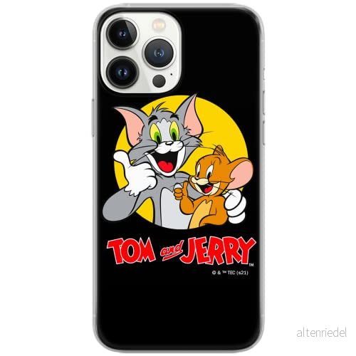 ERT GROUP mobiltelefonfodral för Samsung S10 Lite/A91 originalt och officiellt licensierat Tom and Jerry mönster 013 Vit anpassad till formen på mobiltelefonen, fodral tillverkad av TPU plast 5904805273919