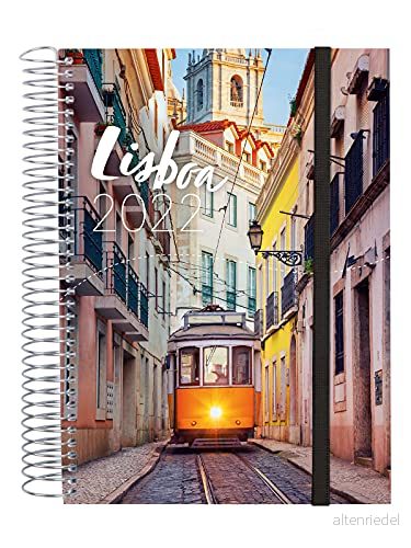 Finocam Agenda 2022 1 Dag sida, från Januari till December (12 månader) E10 155x212 mm Spiral Beta Lissabon Portugisiska 8422952333395
