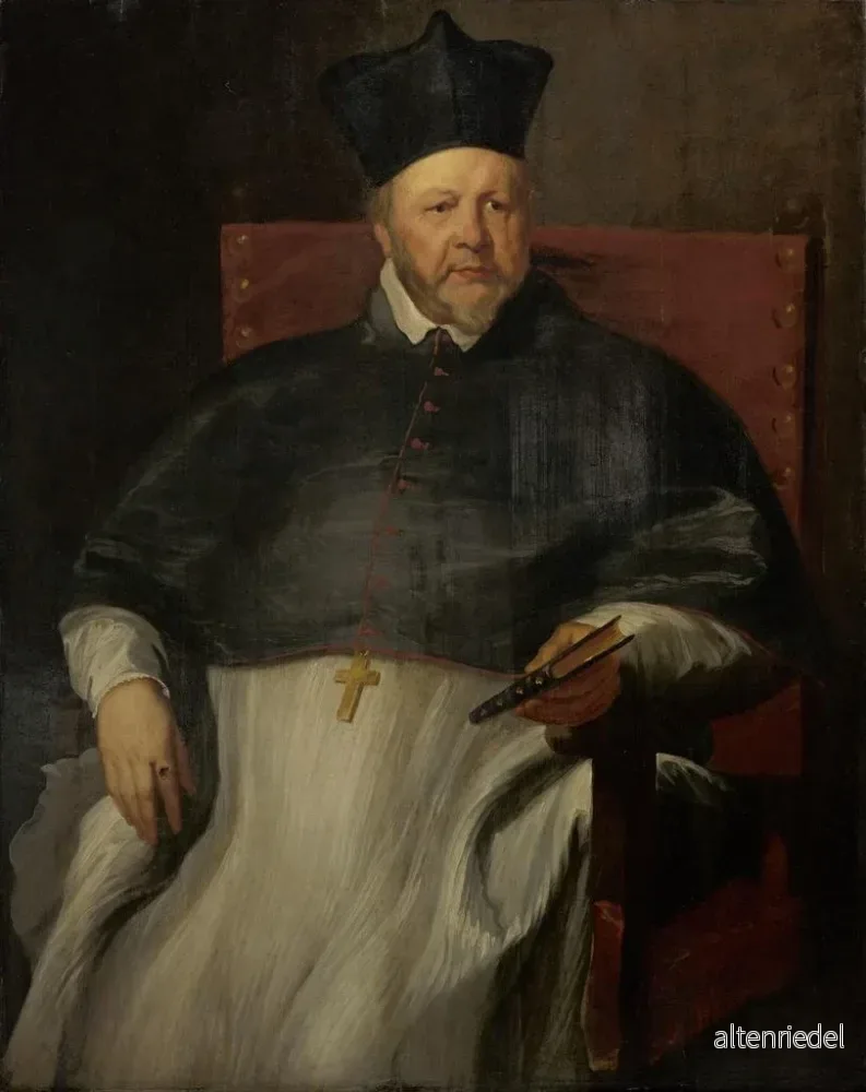 Målning Joannes Malderus, ärkebiskop av Antwerpen - Antoine van Dyck - Bild 2