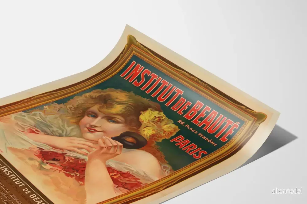 Vintageposter för skönhetsinstitut, Place Vendôme, Paris - Bild 3