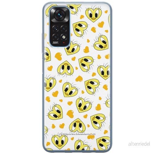 ERT GROUP mobiltelefonfodral för Xiaomi REDMI NOTE 11T/ 11S 5G/ POCO M4 PRO 5G originalt och officiellt licensierat Looney Tunes mönster Tweety 017, fodral tillverkad av TPU plast 5905795120337