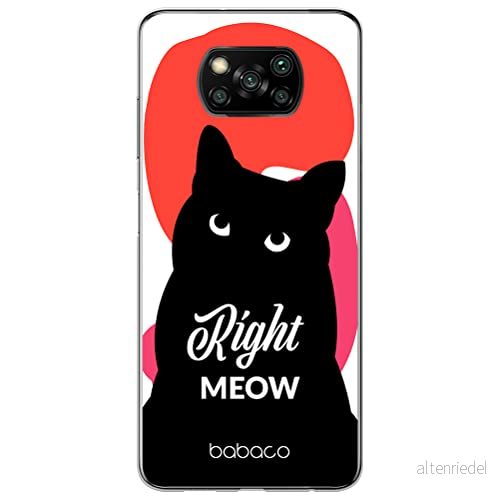 ERT GROUP mobiltelefonfodral för Xiaomi POCOPHONE X3 originalt och officiellt licensierat Babaco mönster Cats 004 optimalt anpassad till formen på mobiltelefonen, fodral tillverkad av TPU plast 5905131115041