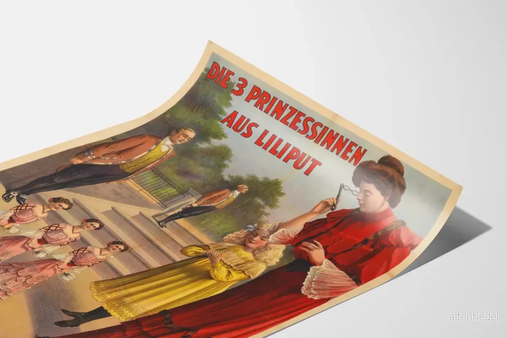 Vintageposter Princesse Liliput väggdekoration - Bild 3