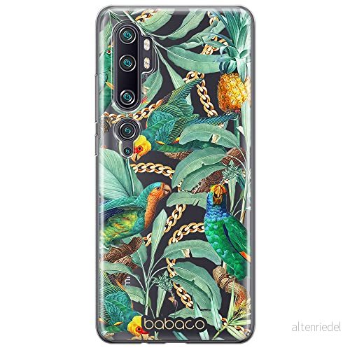 ERT GROUP mobiltelefonfodral för Xiaomi MI NOTE 10 / PRO originalt och officiellt licensierat Babaco mönster Flowers 058 anpassad till formen på mobiltelefonen, gedeeltelijk transparant 5905131370877