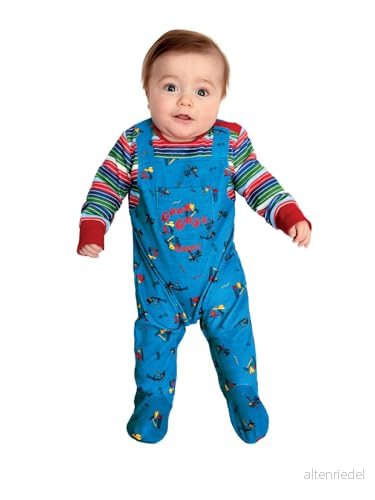 Chucky Baby Costume, Blue & Red 5020570619681