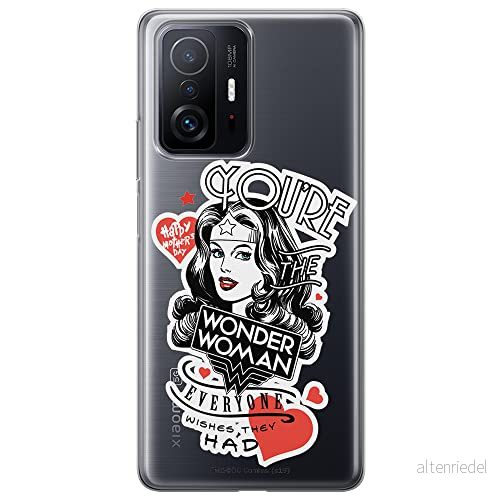 ERT GROUP mobiltelefonfodral för Xiaomi 11T 5G / PRO originalt och officiellt licensierat DC mönster Wonder Woman 014 optimalt anpassad till formen på mobiltelefonen, gedeeltelijk transparant 5904805563317