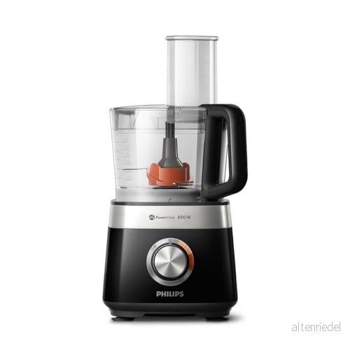 Philips Kompakt Matberedare & Blender 850W, 31 Funktioner, 2.1L Skål, Power Chop, Blad i Rostfritt Stål (HR7530/10) 8710103905011