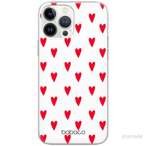 ERT GROUP mobiltelefonfodral för Apple Iphone 5/5S/SE originalt och officiellt licensierat Babaco mönster Hearts 004 Vit optimalt anpassad till formen på mobiltelefonen, gedeeltelijk transparant 5904805017520
