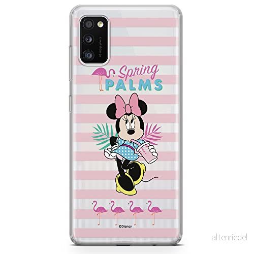 ERT GROUP mobiltelefonfodral för Samsung A41 originalt och officiellt licensierat Disney mönster Minnie 028 optimalt anpassad till formen på mobiltelefonen, gedeeltelijk transparant 5903537510651