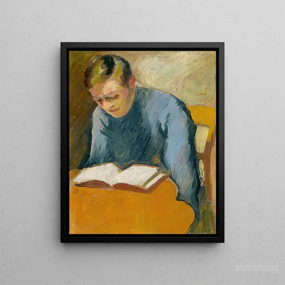 Målning Portrait av Helmuth Macke - August Macke | Konsttryck