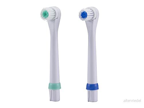 BEPER RCO4091819 Set med 2 kompatibla huvuden Barntandborste 40.918, Elektrisk tandborste 40.919, Oralhygien, Vit/Grön, Vit/Bla 8056420220445