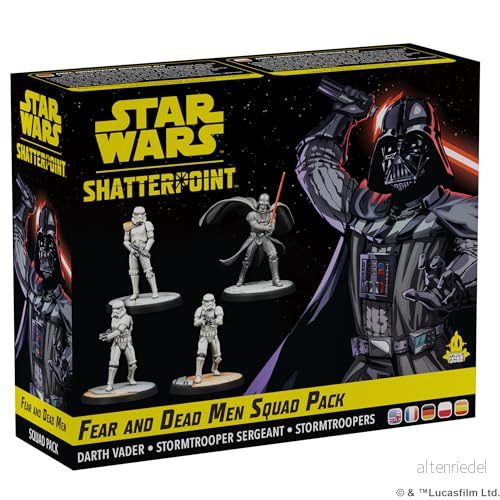 Atomic Mass Games Star Wars Shatterpoint Fear and Dead Men Squad Pack Bordsminiatyrspel, strategispel för barn och vuxna, åldrarna 14+, 2 spelare, 90 minuters speltid, gjord 841333123598