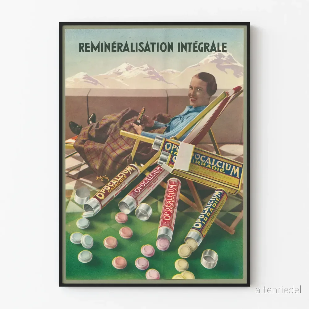 Vintageposter Remineralisering Helhet - Retro väggdekoration