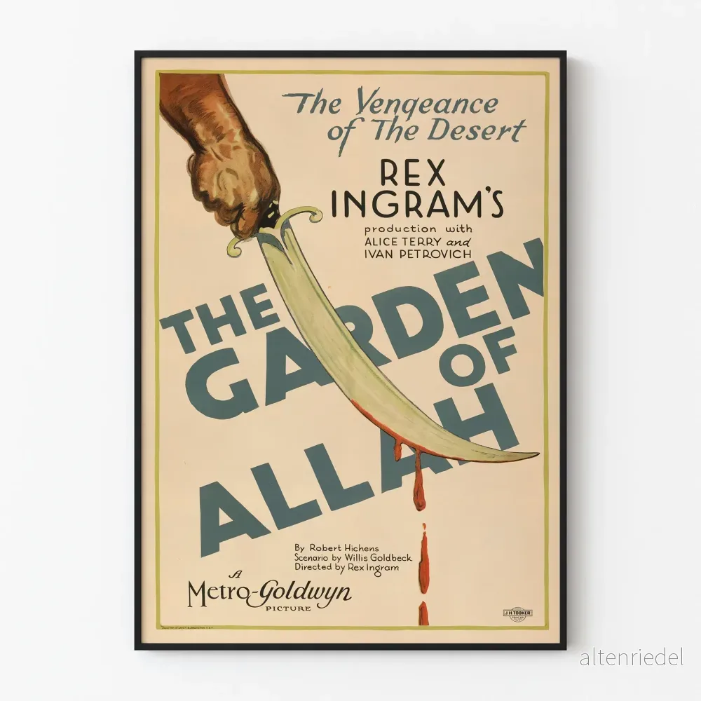 Vintageposter The Garden of Allah dekorativ och fängslande