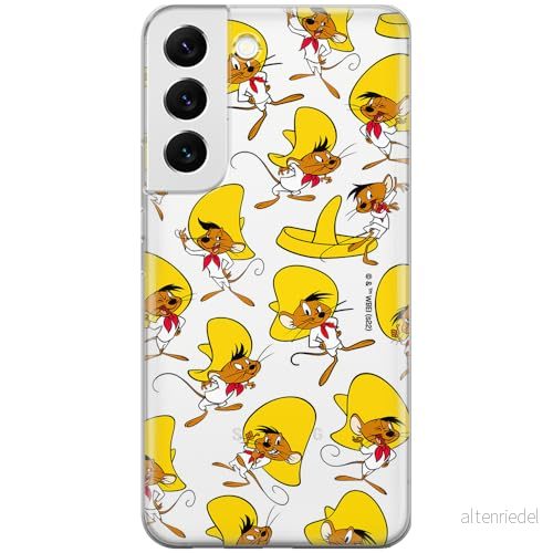 ERT GROUP mobiltelefonfodral för Samsung S22 PLUS originalt och officiellt licensierat Looney Tunes mönster Speedy Gonzales 001 anpassad till formen på mobiltelefonen, gedeeltelijk transparant 5905511647162