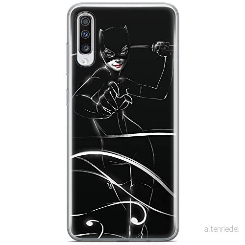 ERT GROUP mobiltelefonfodral för Samsung A70 originalt och officiellt licensierat DC mönster Catwoman 003 optimalt anpassad till formen på mobiltelefonen, fodral tillverkad av TPU plast 5904805457517
