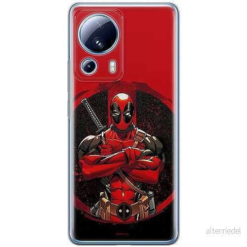 ERT GROUP mobiltelefonfodral för Xiaomi 13 LITE/CIVI 2 originalt och officiellt licensierat Marvel mönster Deadpool 006 optimalt anpassad till formen på mobiltelefonen, fodral tillverkad av TPU plast 5905511932008