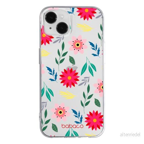ERT GROUP mobiltelefonfodral för Apple Iphone 14 PLUS originalt och officiellt licensierat Babaco mönster Flowers 010 optimalt anpassad till formen på mobiltelefonen, gedeeltelijk transparant 5905131899200