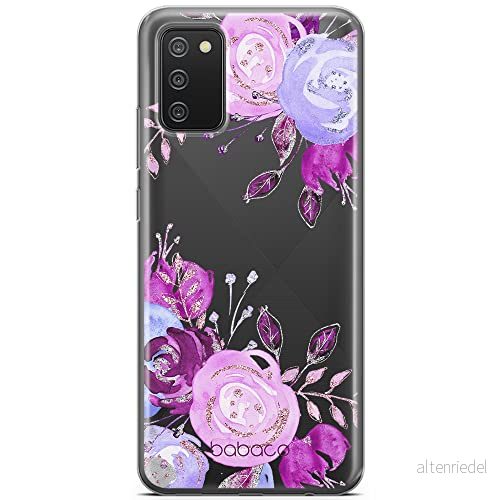 ERT GROUP mobiltelefonfodral för Samsung A02S originalt och officiellt licensierat Babaco mönster Flowers 005 optimalt anpassad till formen på mobiltelefonen, gedeeltelijk transparant 5904805387166