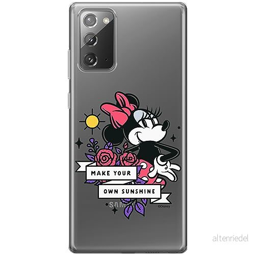 ERT GROUP mobiltelefonfodral för Samsung GALAXY NOTE 20 originalt och officiellt licensierat Disney mönster Minnie 073 optimalt anpassad till formen på mobiltelefonen, gedeeltelijk transparant 5905795024680