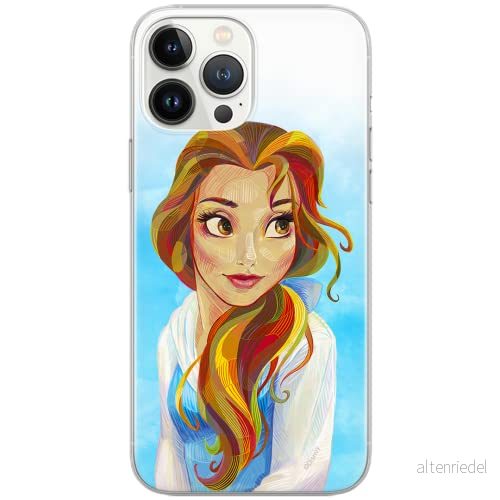 ERT GROUP mobiltelefonfodral för Iphone 13 PRO originalt och officiellt licensierat Disney mönster Bella 003 Vit optimalt anpassad till formen på mobiltelefonen, fodral tillverkad av TPU plast 5903932875416