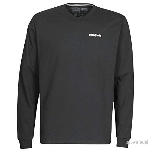 Patagonia L/S P-6 Logo Responsibili-Tee - Black - M 192964198708