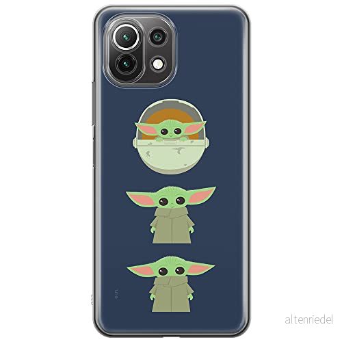 ERT GROUP mobiltelefonfodral för Xiaomi 11 LITE 4G/5G originalt och officiellt licensierat Star Wars mönster Baby Yoda 007, fodral tillverkad av TPU plast 5903932704563