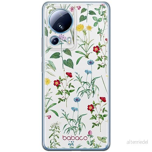 ERT GROUP mobiltelefonfodral för Xiaomi 13 LITE/CIVI 2 originalt och officiellt licensierat Babaco mönster Flowers 042 optimalt anpassad till formen på mobiltelefonen, fodral tillverkad av TPU plast 5905511927196