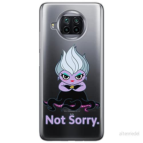 ERT GROUP mobiltelefonfodral för Xiaomi MI 10T LITE/REDMI NOTE 9 PRO 5G originalt och officiellt licensierat Disney mönster Ursula 004, gedeeltelijk transparant 5905131461452
