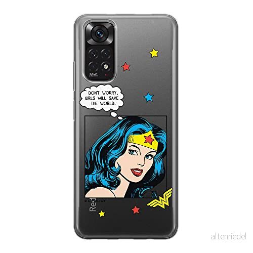 ERT GROUP mobiltelefonfodral för Xiaomi REDMI NOTE 11S 4G / 11 originalt och officiellt licensierat DC mönster Wonder Woman 028, gedeeltelijk transparant 5905511565442