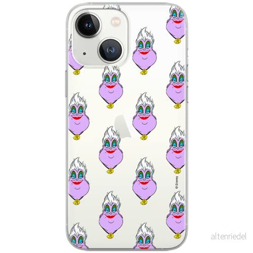 ERT GROUP mobiltelefonfodral för Iphone 13 originalt och officiellt licensierat Disney mönster Maleficent 001 Vit optimalt anpassad till formen på mobiltelefonen, gedeeltelijk transparant 5903932844290