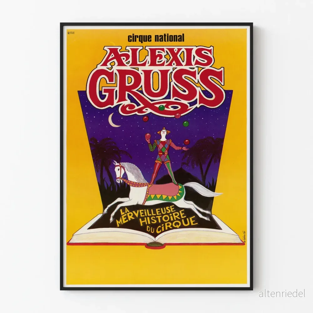 Poster av Cirque National Alexis Gruss Den fantastiska cirkushistorien Poster av Cirque National Alexis Gruss Den fantastiska cirkushistorien