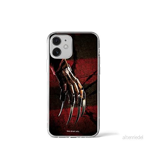 ERT GROUP mobiltelefonfodral för Iphone 12 Mini originalt och officiellt licensierat Horror mönster Nightmare of Elm Street 002 anpassad till formen på mobiltelefonen, fodral tillverkad av TPU plast 5905511071899