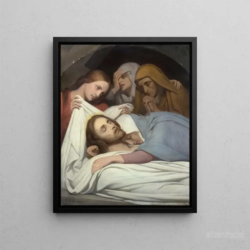 Målning La mise au tombeau - Ary Scheffer | Konsttryck