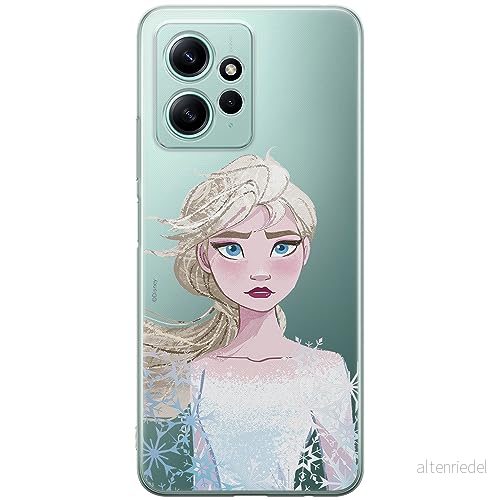 ERT GROUP mobiltelefonfodral för Xiaomi REDMI NOTE 12 4G originalt och officiellt licensierat Disney mönster Elsa 014 optimalt anpassad till formen på mobiltelefonen, gedeeltelijk transparant 5905511936211