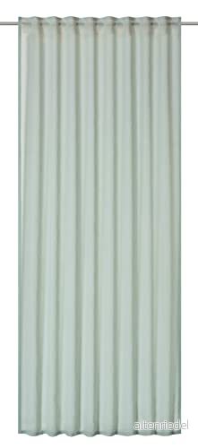 Elbers Tryckgardin med dolda slingor Air 03 mint halvtransparent 255 x 140 cm 201807 gardin för vardagsrummet, sovrummet, köket, hallen, barnrum 4032331201807