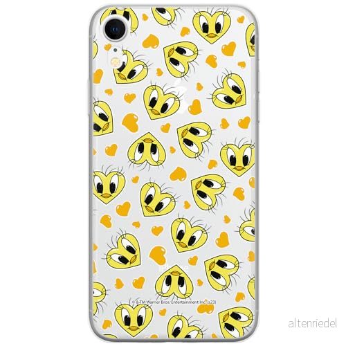 ERT GROUP mobiltelefonfodral för Iphone XR originalt och officiellt licensierat Looney Tunes mönster Tweety 017 optimalt anpassad till formen på mobiltelefonen, gedeeltelijk transparant 5905795120719