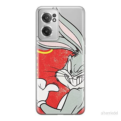 ERT GROUP mobiltelefonfodral för Oneplus NORD CE 2 originalt och officiellt licensierat Looney Tunes mönster Bugs 010 optimalt anpassad till formen på mobiltelefonen, gedeeltelijk transparant 5905511284817
