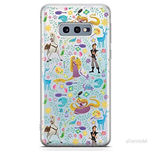 ERT GROUP mobiltelefonfodral för Samsung S10e originalt och officiellt licensierat Disney mönster Tangled 001 optimalt anpassad till formen på mobiltelefonen, gedeeltelijk transparant 5903040753316