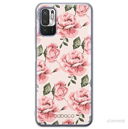 ERT GROUP mobiltelefonfodral för Xiaomi REDMI NOTE 10 5G / POCO M3 PRO originalt och officiellt licensierat Babaco mönster Flowers 013, fodral tillverkad av TPU plast 5904805613890