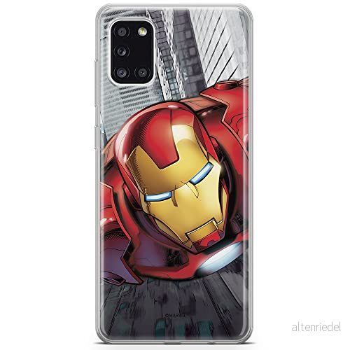 ERT GROUP mobiltelefonfodral för Samsung A31 originalt och officiellt licensierat Marvel mönster Iron Man 008 optimalt anpassad till formen på mobiltelefonen, fodral tillverkad av TPU plast 5903932308099