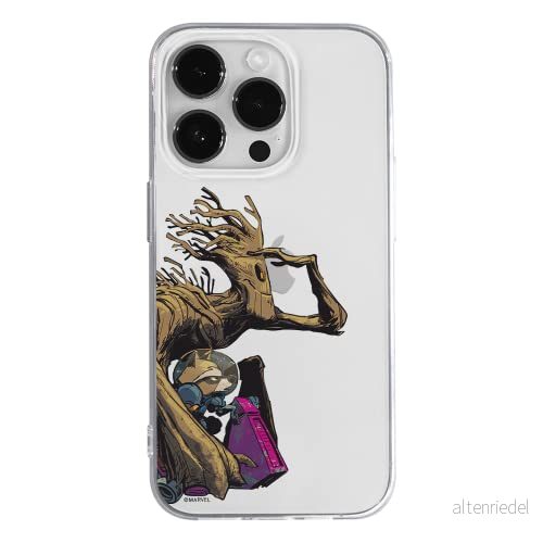 ERT GROUP mobiltelefonfodral för Apple Iphone 14 PRO originalt och officiellt licensierat Marvel mönster Guardians of the Galaxy 003 anpassad till formen på mobiltelefonen, gedeeltelijk transparant 5905131926142